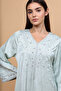 Elegant Embroidery Crystals Beaded Jalabiya - 2