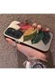 Samsung Galaxy S24 Plus Compatible Silicone Edge Acrylic Back Colorful Leaf Protective Case - 3
