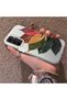 Samsung Galaxy A15 Compatible Silicone Edge Acrylic Back Colorful Leaf Protective Case - 3