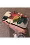 Samsung Galaxy A03 Compatible Silicone Edge Acrylic Back Colorful Leaf Protective Case - 3