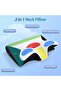 Memory foam pillow, 2-in-1 neck support sleep pillow, ergonomic side sleeping and back up bed pillow - 2