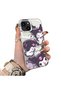 iPhone 13 Compatible Protective Silicone Edge Acrylic Back Kuromi Case