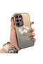 Samsung Galaxy S22 Ultra Compatible Silicone Edge Acrylic Back White Flower Protective Case - 3