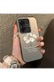 Xiaomi Redmi 13 Compatible Silicone Edge Acrylic Back White Flower Protective Case - 2