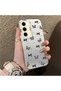 Samsung Galaxy S24 Fe Compatible Acrylic Back Silicone Edge Bow Protective Case - 4