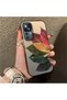 Xiaomi Mi 12t Compatible Silicone Edge Acrylic Back Colorful Leaf Protective Case