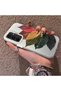 Samsung Galaxy A54 Compatible Silicone Edge Acrylic Back Colorful Leaf Protective Case - 3