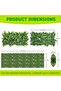 ® Artificial Faux Hedge Privacy Fence Wall Screen (Watermelon) - 3