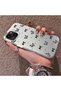 iPhone 15 Compatible Acrylic Back Silicone Edge Bow Protective Case - 3