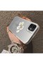 iPhone 11 Compatible Silicone Edge Acrylic Back White Flower Protective Case - 5