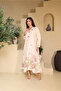 Classic Floral Linen Fabric Jalabiya
