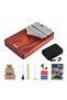 LINGTING 17 keys Kalimba Portable Finger Piano Mbira Sanza Padauk Matetial kalimba Africa Music i... - 8