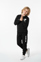 3 Thread Round Neck Game Pulse Print Detailed Thick Winter Boys' Tracksuit Set - 4