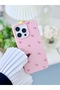 iPhone 16 Promax Compatible Flexible Silicone Case with Printed Pink Bow Design - 3