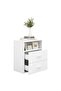 Bed Cabinet White 50x32x60 cm - 2
