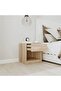 Nightstand 2 pcs with Drawer Oak Colour - 2