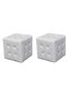 Cubed Stools White