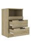 Bedside Cabinet Sonoma Oak Engineered Wood - 4