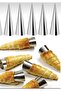 3-Piece Stainless Steel Corneo Mold |   Funnel-Shaped Cookie Shaper Cornet Croissant Mold Set - 3