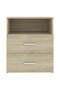 Bed Cabinet Sonoma Oak 50x32x60 cm - 4