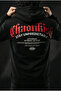 Chaotikish Black Back Printed Hoodie Oversized Streetwear Sweatshirt