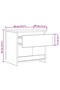Bedside Cabinets 2 pcs White 40x30x39 cm Engineered Wood - 3