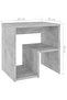 Bed Cabinet Concrete Grey 40x30x40 cm Engineered Wood - 3