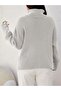 Women's Turtleneck Cufflink Detailed Knitwear Sweater - 5