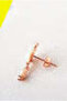 Flower Mini Drop Earrings - 925 Sterling Silver - 8