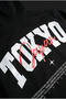 Tokyo Japan Black Oversized Hoodie Sırtı Printed Streetwear Sweatshirt - 2