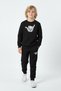 3 Thread Round Neck Santa Cruz Emoji Print Detailed Thick Winter Boys' Tracksuit Set - 3