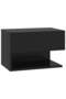 Wall-mounted Bedside Cabinets 2 pcs Black - 4