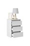 Bed Cabinets 2 pcs White 40x35x62.5 cm Engineered Wood - 6