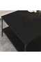 Coffee Table Black oak 80 x 80 x 40 cm Engineered Wood - 2