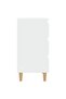 Bed Cabinets with Solid Wood Legs 2 pcs White 40x35x69 cm - 7