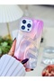 iPhone 14 Promax Compatible Shine Satin Color Gradient Design Silicone Case - 2