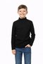 Atabay 99-12-25 Unisex Children's Ribbed High Neck Long Sleeve Basic T-Shirt Daily School 13/17 Years Old - 2