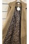 Long Plush Coat with Leopard Lining Inside - 5