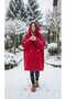 Wellsoft Hooded Wearable Tv Blanket Unisex Oversized Red (1 Piece) - 4