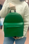 Faux Leather Colorful Backpack - 4