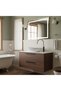 Black Gold Bowl Sink Faucet Modern Design Black Gold Detailed Bathroom Faucet - 2