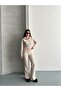 Women's Thessaloniki Fabric Mock Neck Piece Half Zipper Crop Set