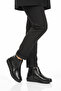 Black Gel Sole Anatomical Zippered Women's Boots 311 Z