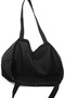 Velvet Black Corded Fabric Velvet Expandable Cloth Bag - 7