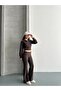 Women's Thessaloniki Fabric Mock Neck Piece Half Zipper Crop Set - 7