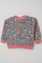 Baby Girl Tracksuit Set Plaid Patterned Flower Garden 9 Months-3 Years, Mink - 6