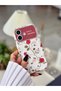 iPhone 17 Compatible Plating Camera Print Rose Design Patterned Silicone Case