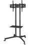 118098 Trolley TV Cart, 600 mm x 400 mm Size, Black