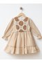 Süzene Detailed Wrinkled Girl's Dress - 3