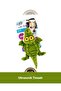 Ultrasonic Crocodile Plush Dog Toy 32.5X20X6 cm - 3
